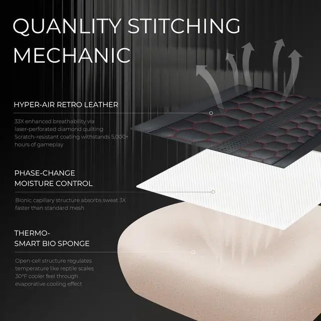 Alt view image 6 of 7 - Dowinx Gaming Chair Big and Tall with Dual-Point Massage Lumbar Support, Video Game Chairs for Adults with Footrest, Ergonomic Computer Chair High Back 360° Swivel, PU Leather Recliner 400LBS