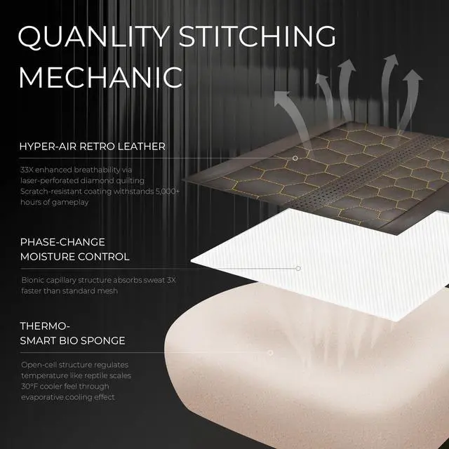 Alt view image 6 of 7 - Dowinx Gaming Chair Big and Tall with Dual-Point Massage Lumbar Support, Video Game Chairs for Adults with Footrest, Ergonomic Computer Chair High Back 360° Swivel, PU Leather Recliner 400LBS Brown