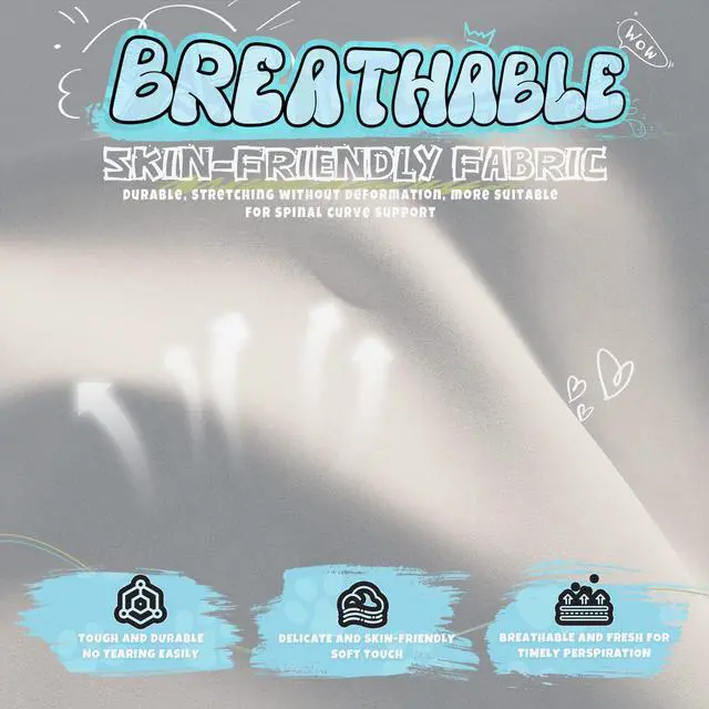 Alt view image 7 of 7 - Gaming Chair Cute with Cat Ears and Paw Lumbar Seat Cushion, Ergonomic Computer Chair with Footrest, Reclining PC Game Chair for Girls, Computer Chair 300lbs for Adult, White&Blue