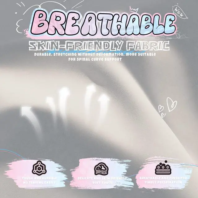 Alt view image 7 of 7 - Gaming Chair Cute with Cat Ears and Paw Lumbar Seat Cushion, Ergonomic Computer Chair with Footrest, Reclining PC Game Chair for Girls, Computer Chair 300lbs for Adult, Rainbow