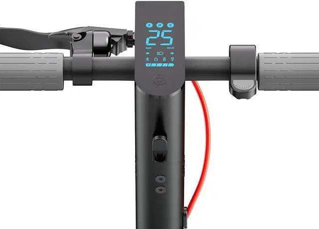 Alt view image 7 of 7 - MEGAWHEELS A6L ECO Electric Scooter Smart and Elegant E-scooter for Adults with 300W Motor, 25km/h Max Speed, APP and Intelligent LED Lights  in Black Color