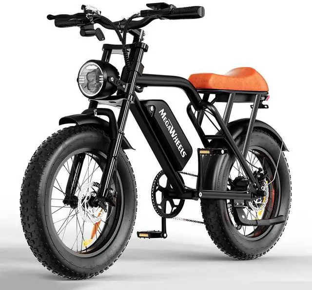 Alt view image 3 of 6 - MEGAWHEELS EB01 Electric Bike 20" Off-road E-Bike with 500W motor and 18V, 15.6Ah battery, supports 33mph max speed, 35-40 miles range and 7 speed gears