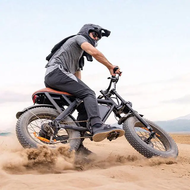 Alt view image 6 of 6 - MEGAWHEELS EB01 Electric Bike 20" Off-road E-Bike with 500W motor and 18V, 15.6Ah battery, supports 33mph max speed, 35-40 miles range and 7 speed gears