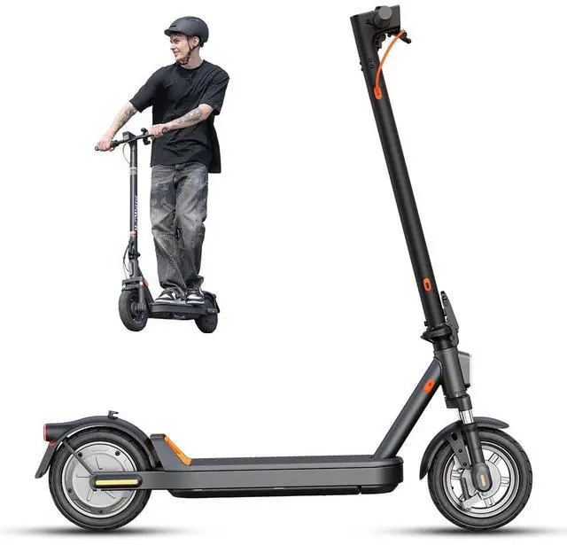 Alt view image 5 of 7 - MEGAWHEELS C2 Foldable Electric Scooter 10" Big Wheel Smart E-scooter With front twin-tube shock absorber, supports 15.5mph max speed, 19miles max range, 3 speed mode and smart APP control