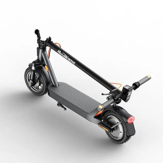 Alt view image 4 of 7 - Megawheels E2 electric scooter for Adults with Suspension,28 Miles Long Range, 10in Pneumatic Tires,600W Motor,20 Mph Fast E Scooter with Smart APP for Commuting