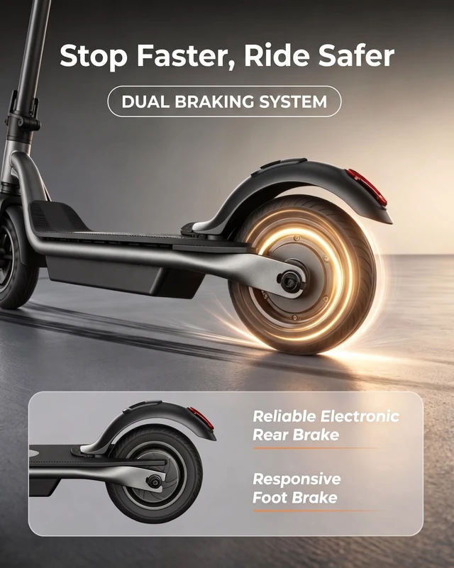 Alt view image 5 of 7 - MEGAWHEELS M1 Lite Electric Scooter with 19 Miles Range 500W Peak Motor APP Control and Weighs only 28.55lbs