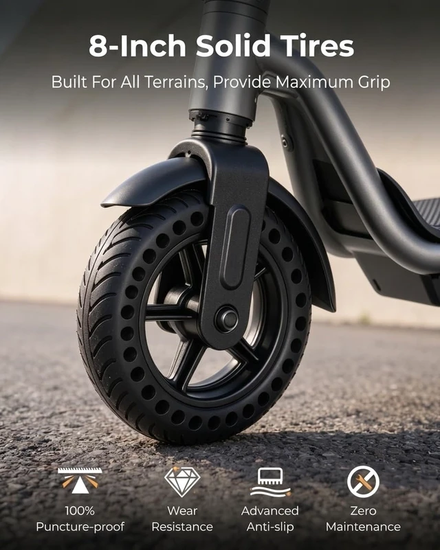 Alt view image 6 of 7 - MEGAWHEELS M1 Lite Electric Scooter with 19 Miles Range 500W Peak Motor APP Control and Weighs only 28.55lbs