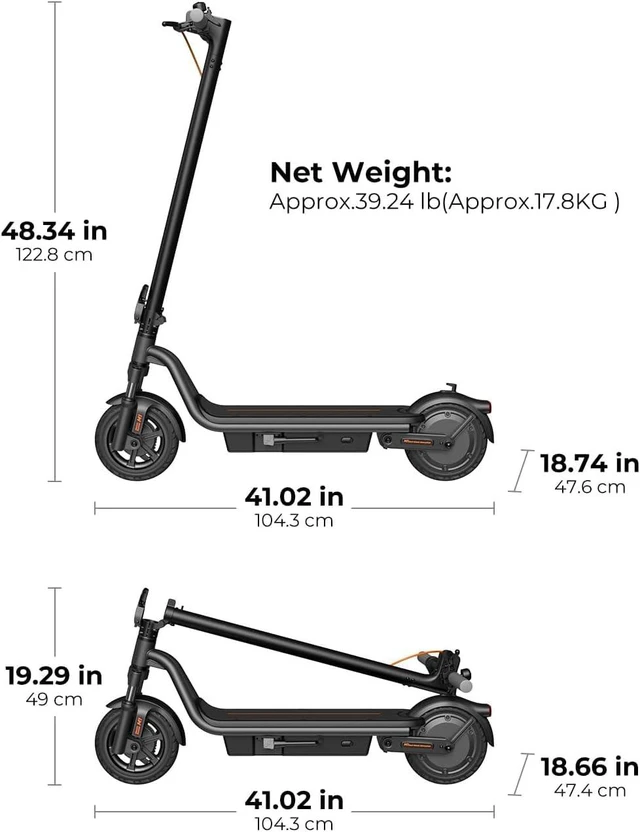 Alt view image 7 of 7 - MEGAWHEELS M1 Electric Scooter Supports 28 Miles Range, 20MPH Max Speed, Dual suspension, APP Function and UL2272 Certification