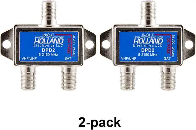 Main image of 2 pack HOLLAND DIPLEXER COMBINER / 5-2150MHZ DPD2 28V 2A MAX / SATELLITE / FTA