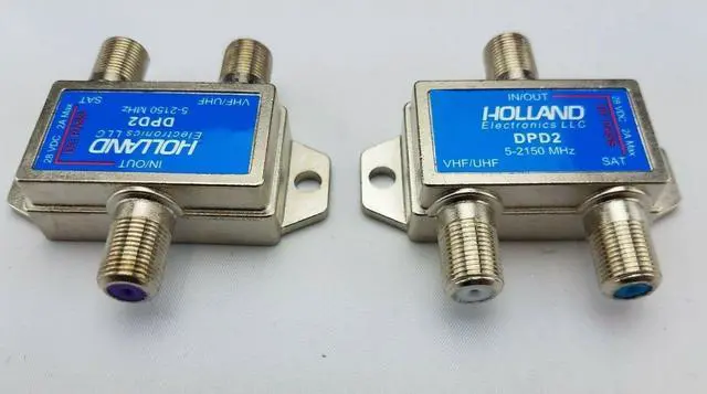 Alt view image 2 of 5 - 2 pack HOLLAND DIPLEXER COMBINER / 5-2150MHZ DPD2 28V 2A MAX / SATELLITE / FTA