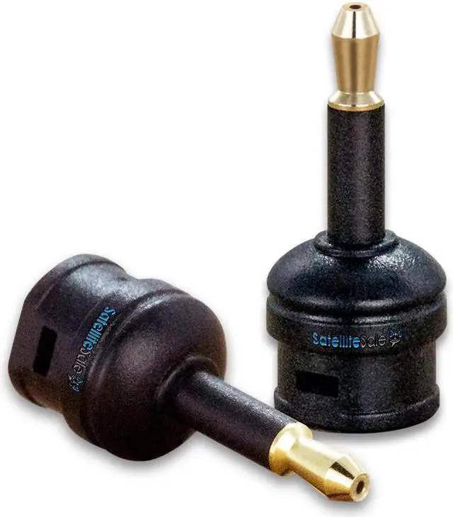 Alt view image 3 of 5 - SatelliteSale Digital Optical SPDIF Toslink to Mini Toslink Female To Male PVC Black Adapter