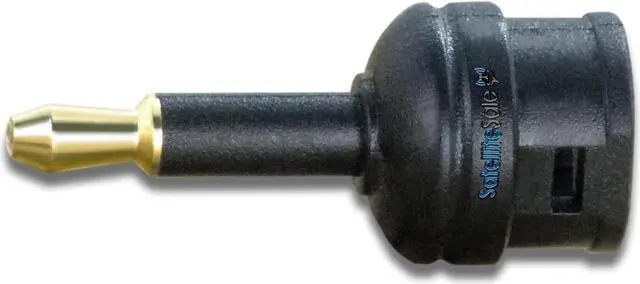 Alt view image 2 of 5 - SatelliteSale Digital Optical SPDIF Toslink to Mini Toslink Female To Male PVC Black Adapter