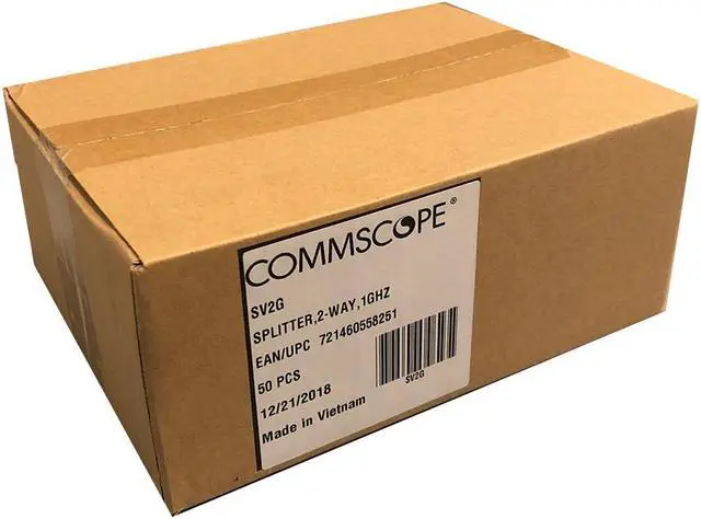 Alt view image 2 of 4 - Commscope SV-2G 2-way Coaxial Splitter 5-1000mhz - 50 Pack