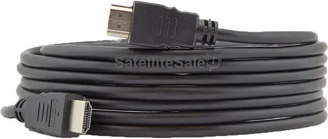 Alt view image 3 of 5 - Pack of 3 Digital High-Speed 1.4 HDMI Cables 4K/30Hz 10.2Gbps PVC 2160p Black Cord Universal Wire by SatelliteSale 6 feet