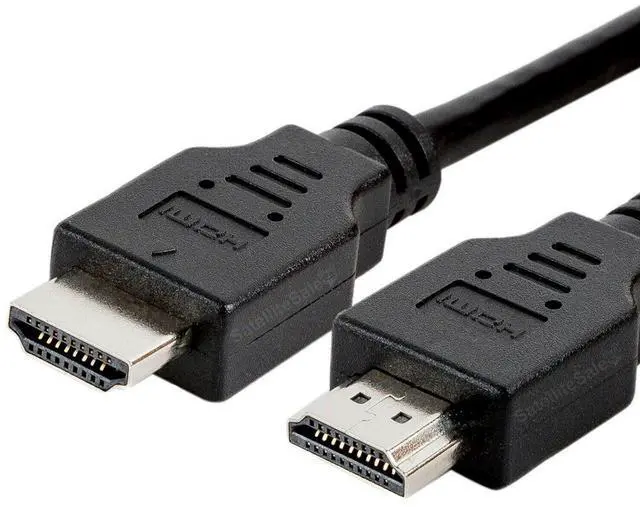 Alt view image 4 of 5 - Pack of 3 Digital High-Speed 1.4 HDMI Cables 4K/30Hz 10.2Gbps PVC 2160p Black Cord Universal Wire by SatelliteSale 6 feet