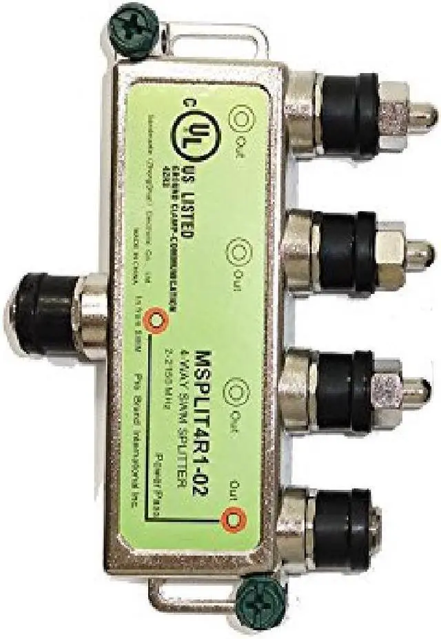 Alt view image 5 of 5 - DirecTV AT&T 4 way power passing splitter