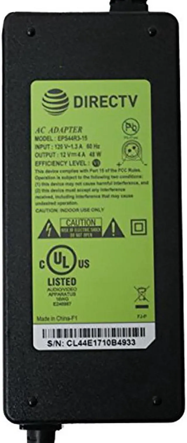 Alt view image 5 of 6 - at&t formerly directv eps44 power supply for hr44, hr54, h44, and most genie receivers