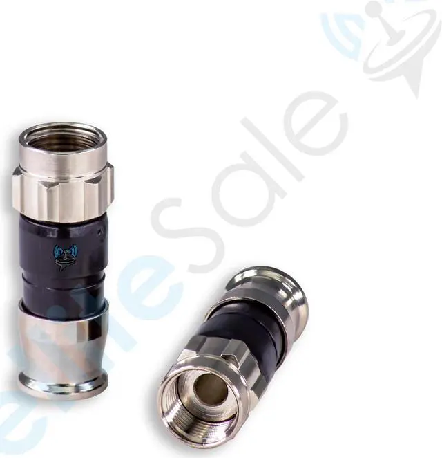Main image of SatelliteSale Indoor/Outdoor Fittings Coaxial Connectors for RG-59 Coax Cables Pack of 4 Pcs
