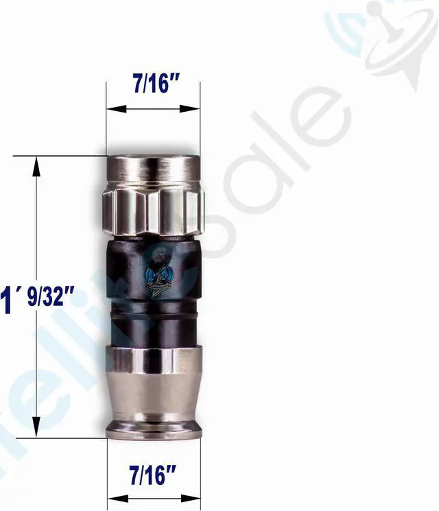 Alt view image 4 of 7 - SatelliteSale Indoor/Outdoor Fittings Coaxial Connectors for RG-59 Coax Cables Pack of 4 Pcs