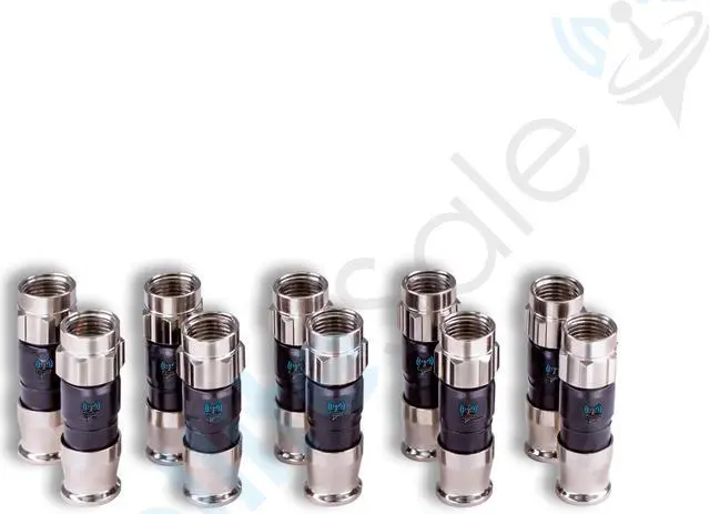 Alt view image 6 of 7 - SatelliteSale Indoor/Outdoor Fittings Coaxial Connectors for RG-59 Coax Cables Pack of 4 Pcs