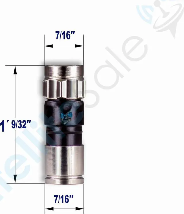 Alt view image 4 of 7 - SatelliteSale Indoor/Outdoor Fittings Coaxial Connectors for RG-6 Coax Cables Pack of 4 Pcs