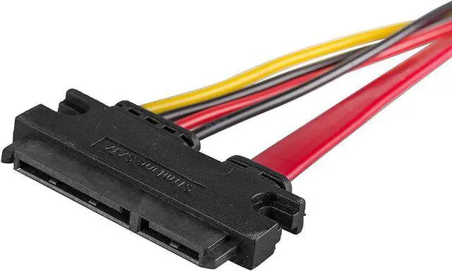 Alt view image 5 of 5 - QAREQU SATA to 7pin Data 4pin IDE Power Cable Desktop Hard Disk DVD Drive Internal Combo Wire Adapter