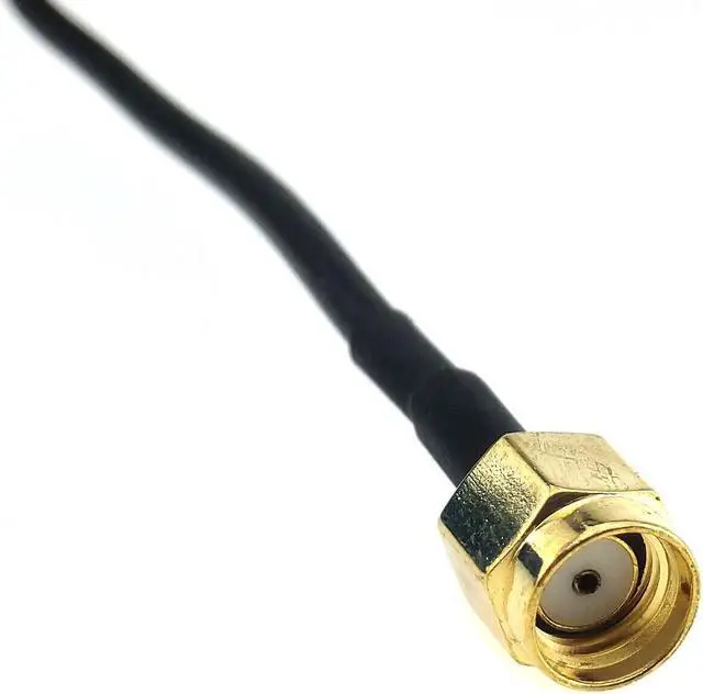 Alt view image 2 of 7 - QAREQU 12dBi WiFi Bluetooth Antenna Dual Band AC RP-SMA Hole Extension Cable Magnetic Base