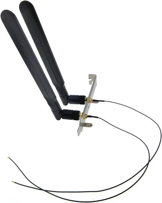 Main image of QAREQU M.2 Wireless Extension Cable 8dBi Dual Band WiFi Bluetooth Antenna PC Rear Full Height Panel