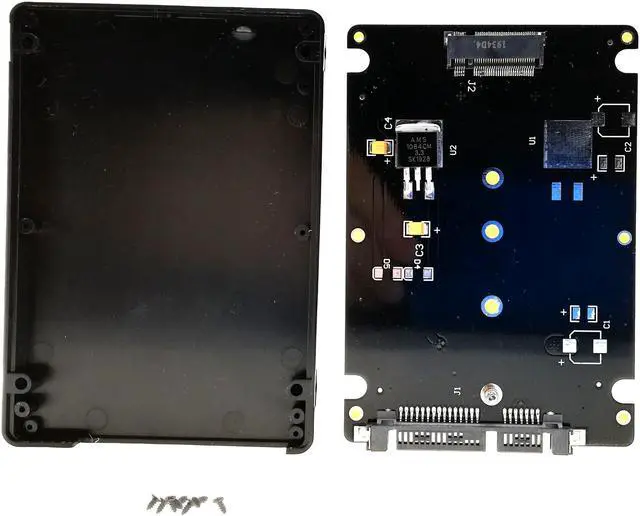 Alt view image 5 of 7 - M.2 NGFF SSD B Key to 2.5" SATA Converter Enclosure