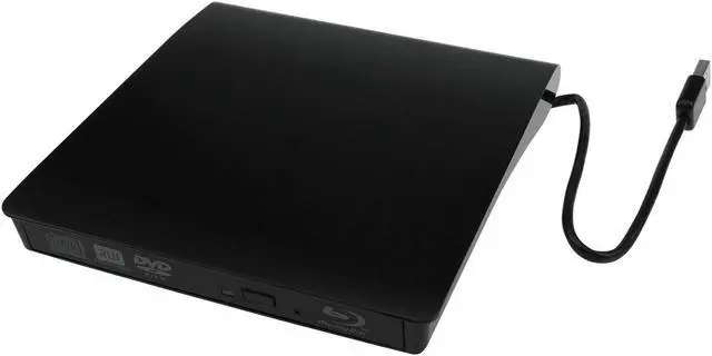Alt view image 7 of 7 - External Blu-ray Player BD Combo Drive DVD CD Burner Single USB for Laptop PC