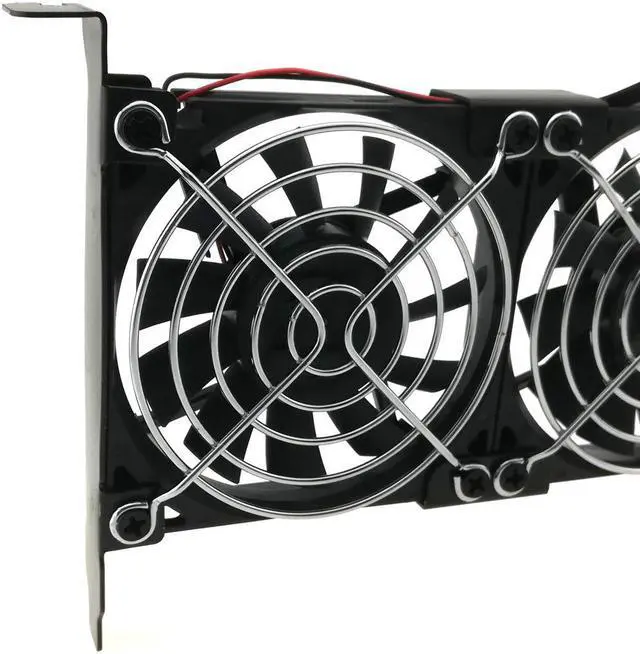 Alt view image 2 of 5 - PCI Slot Cooler Triple 80mm Fan Video Card Cooling 2300rpm 3pin 4pin Power