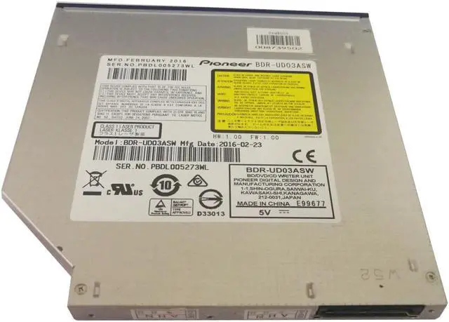 Alt view image 5 of 6 - BDR-UD03 Blu-ray Burner Internal 9.5mm SATA BDXL 100GB DVD Writer Drive
