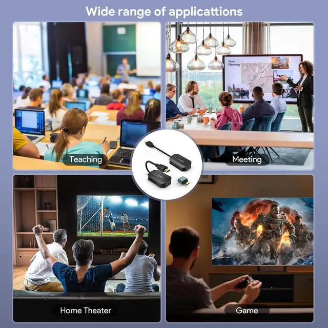 Alt view image 5 of 7 - HDMI Wireless Display Adapter PC TV Camera 1080P Video Cast Transmitter Receiver