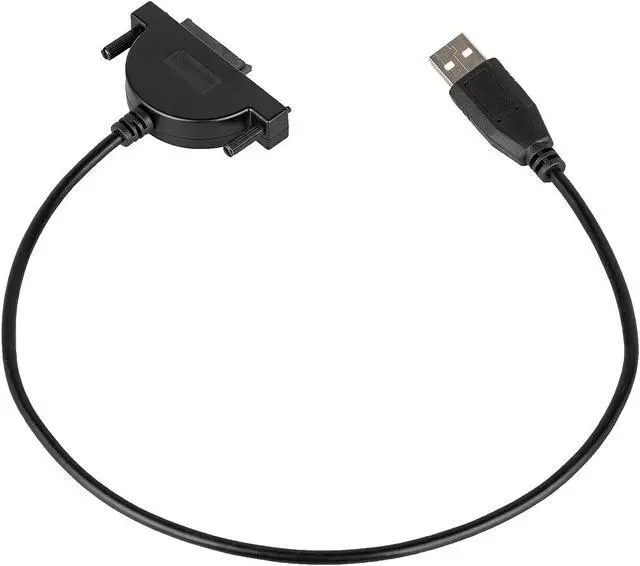 Alt view image 6 of 6 - SATA to USB Cable Laptop Internal BD DVD CD Drive 13 pin External Adapter