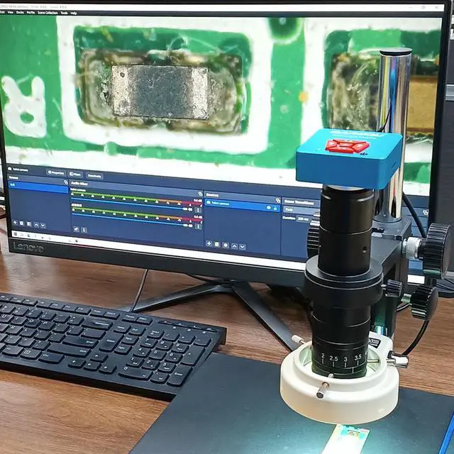 Alt view image 7 of 7 - QAREQU Industrial Digital Microscope Camera 1080P 60MP Photo 2K Video HDMI USB Cable