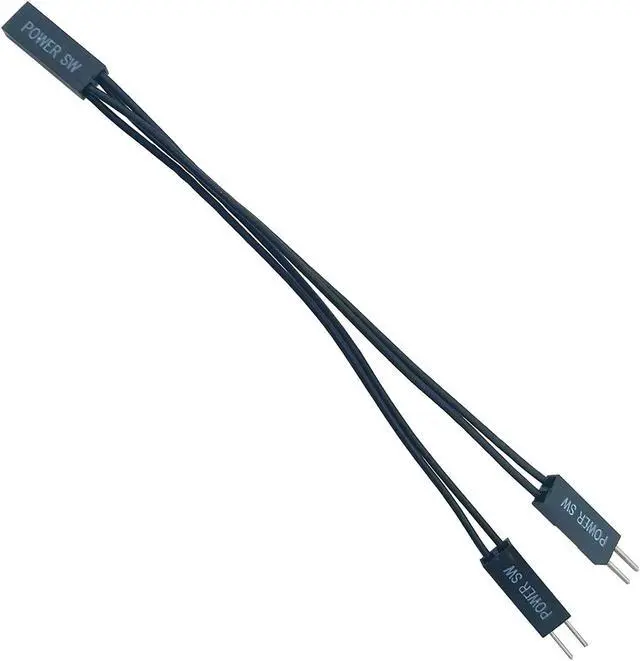 Alt view image 6 of 7 - Orange Juice Technology Desktop Computer Power Switch Cable PC External Start Button LED 6.6ft Wire