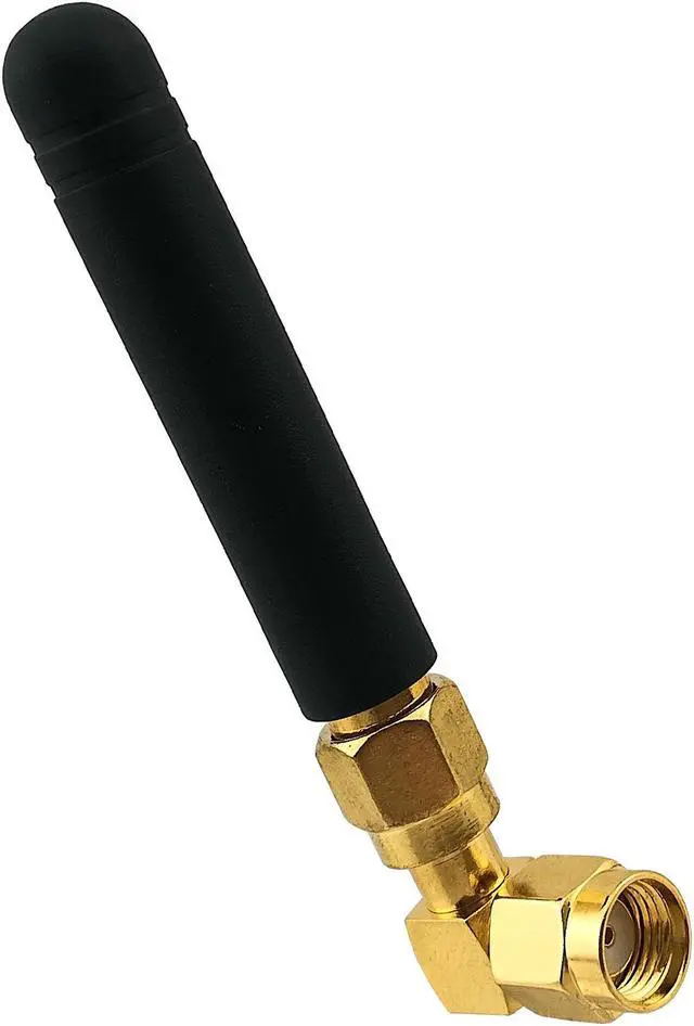 Alt view image 3 of 7 - QAREQU 2dBi Tiny Wireless Antenna 2.4G 5GHz WiFi Bluetooth Network RP-SMA Angled Adapter