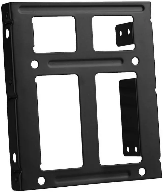 Alt view image 2 of 6 - 2.5 SSD 2 Hard Disk to 3.5 Bracket PC Drive Tray Holder Mount SATA Cable Kit