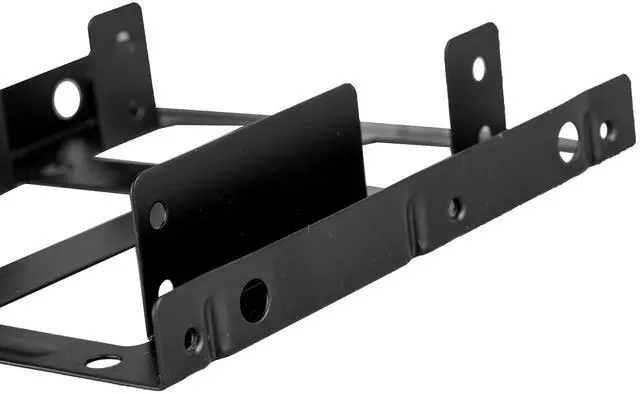 Alt view image 3 of 6 - 2.5 SSD 2 Hard Disk to 3.5 Bracket PC Drive Tray Holder Mount SATA Cable Kit