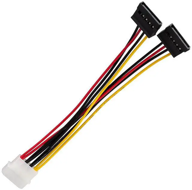 Alt view image 6 of 6 - 2.5 SSD 2 Hard Disk to 3.5 Bracket PC Drive Tray Holder Mount SATA Cable Kit
