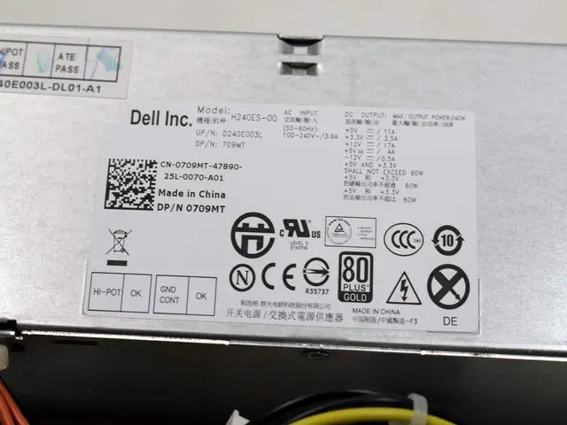 Alt view image 6 of 19 - Dell 3WN11 H240AS-00 Proprietary Power Supply