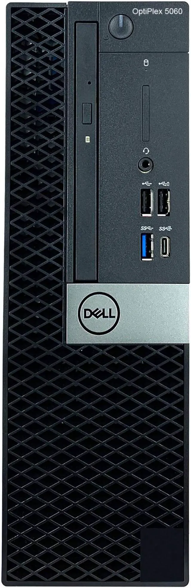 Main image of Dell Optiplex 5060 SFF Desktop - 8th Gen Intel Core i7-8700 6-Core Processor up to 4.60 GHz, 32GB DDR4 Memory, 128GB SSD + 1TB SATA HDD, Intel UHD Graphics 630, DVD Burner, Windows 10 Pro (64-bit)