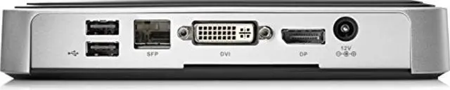 Alt view image 4 of 5 - HP 2EZ54AT#ABA Zero Client T310 G2, Desktop Slim line, 512 Mb Ram, 32 GB SSD, Black/Silver (2EZ54AT#ABA)