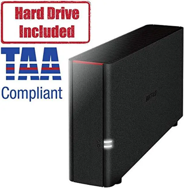 Alt view image 4 of 5 - BUFFALO LinkStation 210 4TB Home Office Private Cloud Storage NAS with Hard Drives Included (LS210D0401)