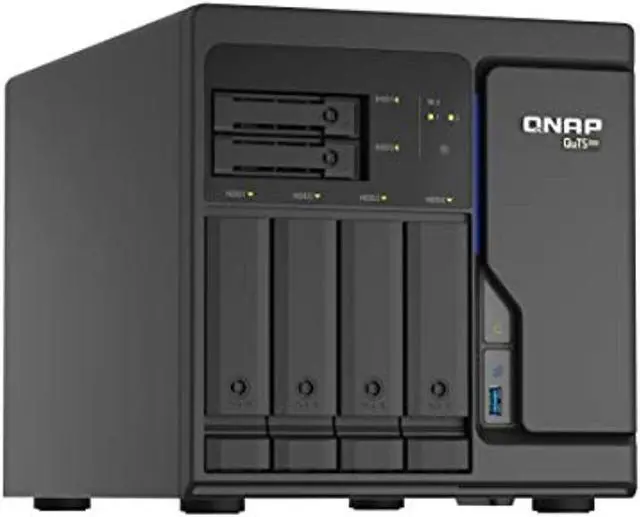 Alt view image 3 of 5 - QNAP TS-h686 6 Bay Enterprise NAS with Intel Xeon D-1602 and Four 2.5GbE Ports (TS-h686)