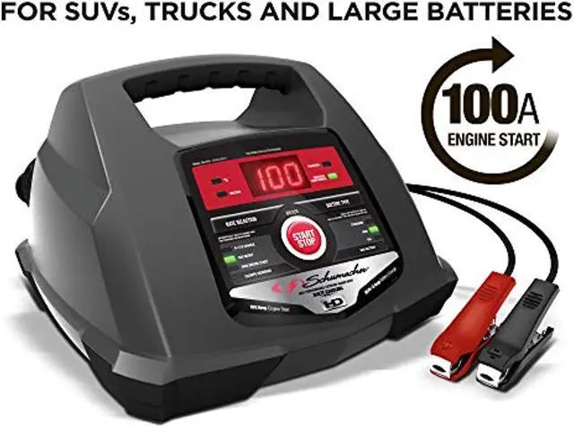 Alt view image 3 of 5 - Schumacher SC1281 100 Amp 30 Amp 6V/12V Fully Automatic Smart Battery Charger 100A Engine Starter and 30A Boost Maintainer and Auto Desulfator Advanced Diagnostic Testing (SC1281)