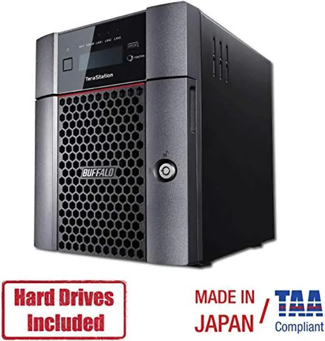 Alt view image 2 of 5 - BUFFALO TeraStation 5410DN Desktop 4 TB NAS Hard Drives Included (2 x 2TB, 4 Bay) (TS5410DN0402)