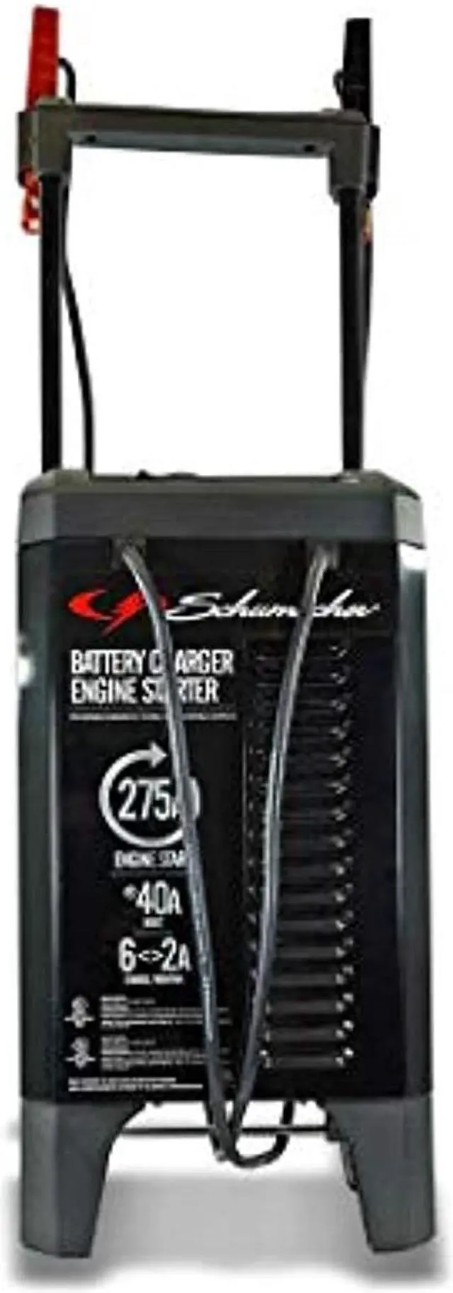 Alt view image 3 of 5 - Schumacher SC1326 275 Amp 40 Amp 6V/12V Fully Automatic Smart Battery Charger with Engine Starter, Boost, and Maintainer for Testing and Charging for Cars, Trucks, SUVs, Marine, RV Batteries (SC1326)