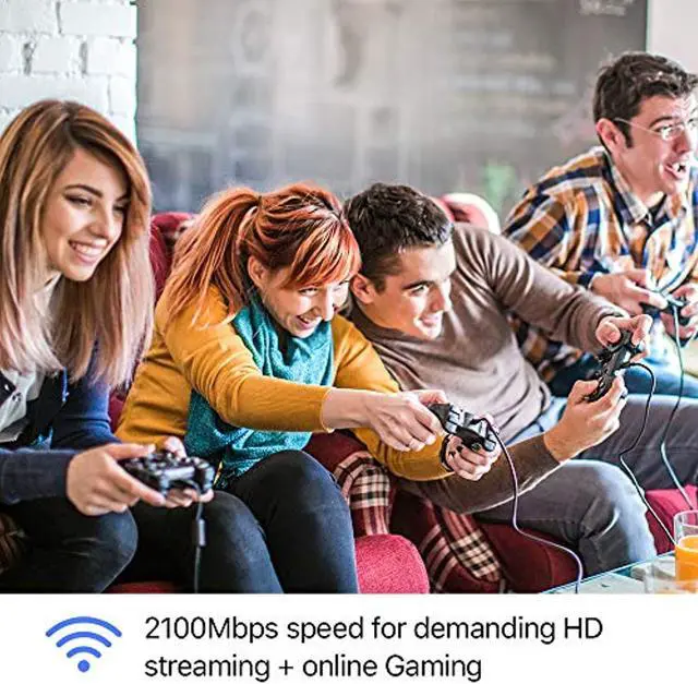 Alt view image 2 of 5 - Tenda AC23 Smart WiFi Router - Dual Band Gigabit Wireless (up to 2033 Mbps) Internet Router for Home, 4X4 MU-MIMO Technology, Up to 1400 sq ft Coverage Parental Control Compatible with Ale (TendaAC23)