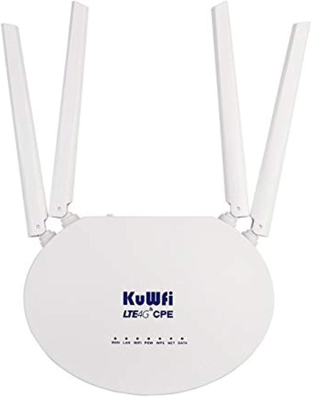 Mariner Seaport Applicant KuWFi 4G LTE SIM Router Wireless WiFi Internet 300Mbps Unlocked with 4pcs  Non-Detachable Antennas Mobile WiFi Hotspot for  B2/B4/B5/B12/B13/B17/B18/B25/B26[Not for Verizon] (CPE812-US) - Newegg.com